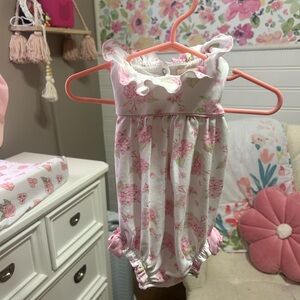 Floral Pink Kids One Piece Bodysuit